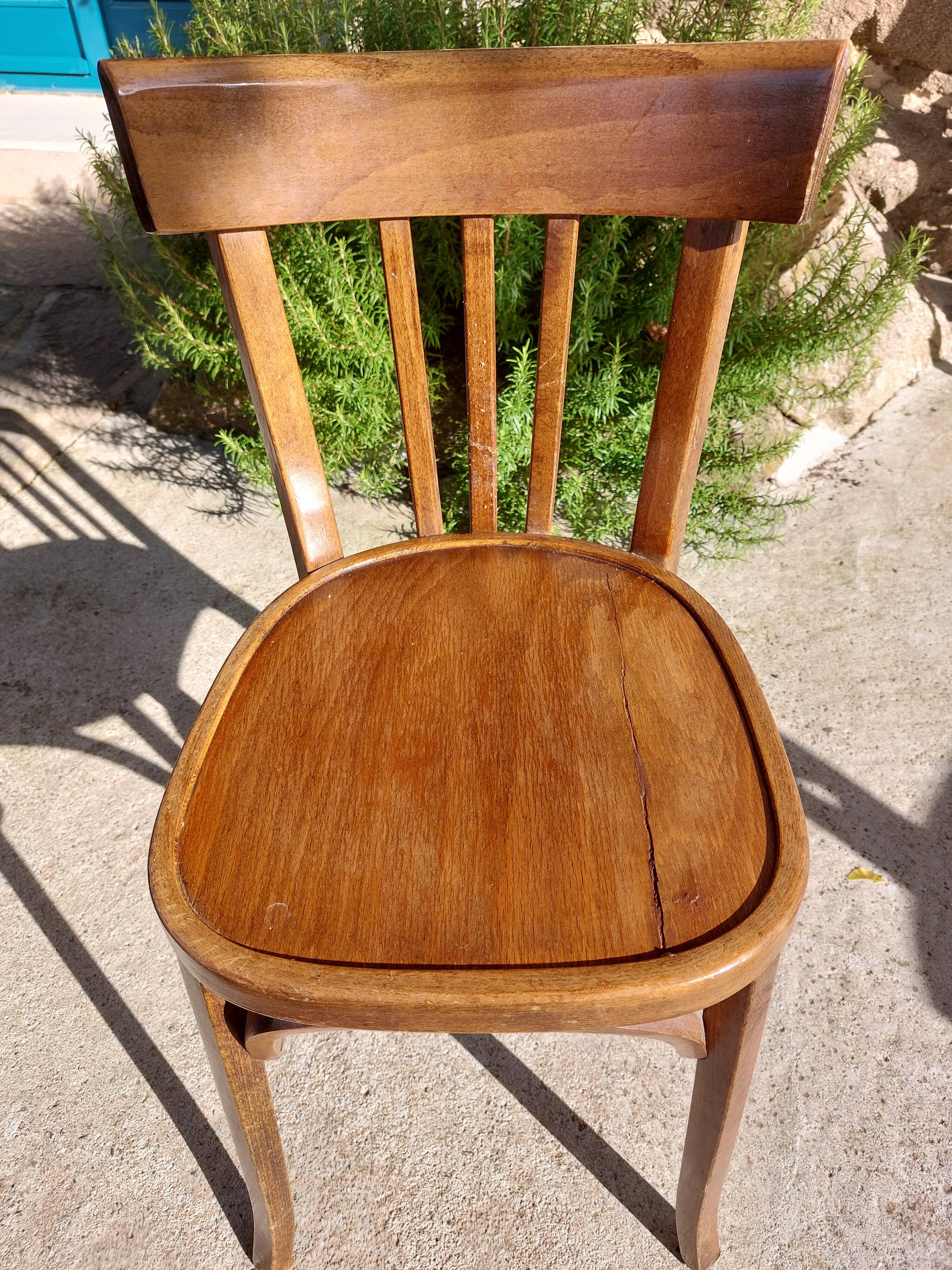 5 vintage Baumann bistro chairs