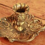 Old hand candle holder