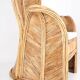 Large "palm" armchair in rattan