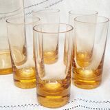 Portieux crystal decanter and its 5 glasses