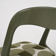 Chaise verte, design danois, années 1970, production : Danemark