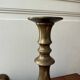 2 large brass candle holders