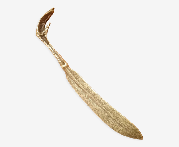 Coupe papier en bronze doré style art nouveau