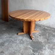Extendable dining table in solid pine, Scandinavia, 1970s