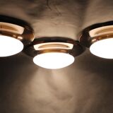 1980s Set of Three Ceiling Lights in Art deco Style