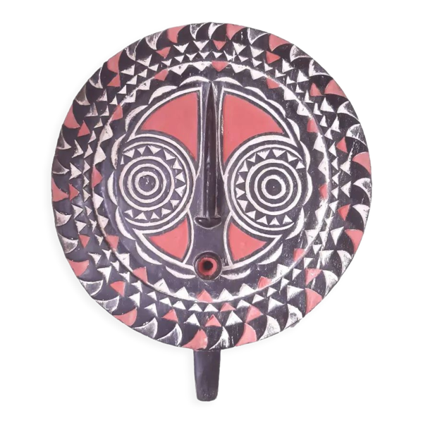 Masque solaire du Burkina Faso en bois