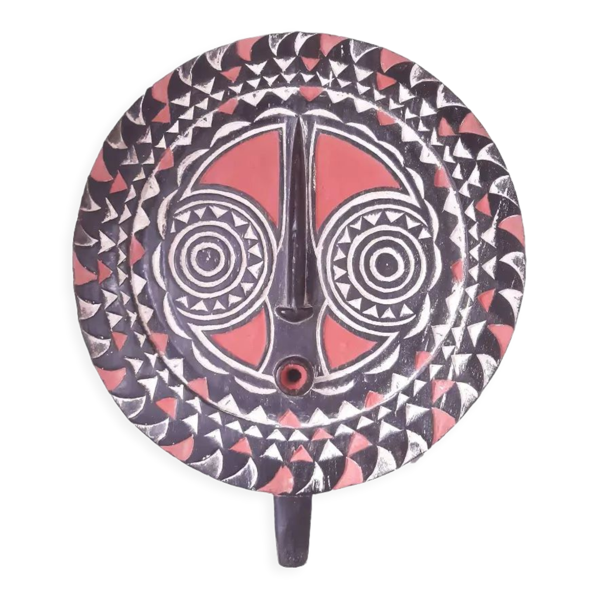 Masque solaire du Burkina Faso en bois
