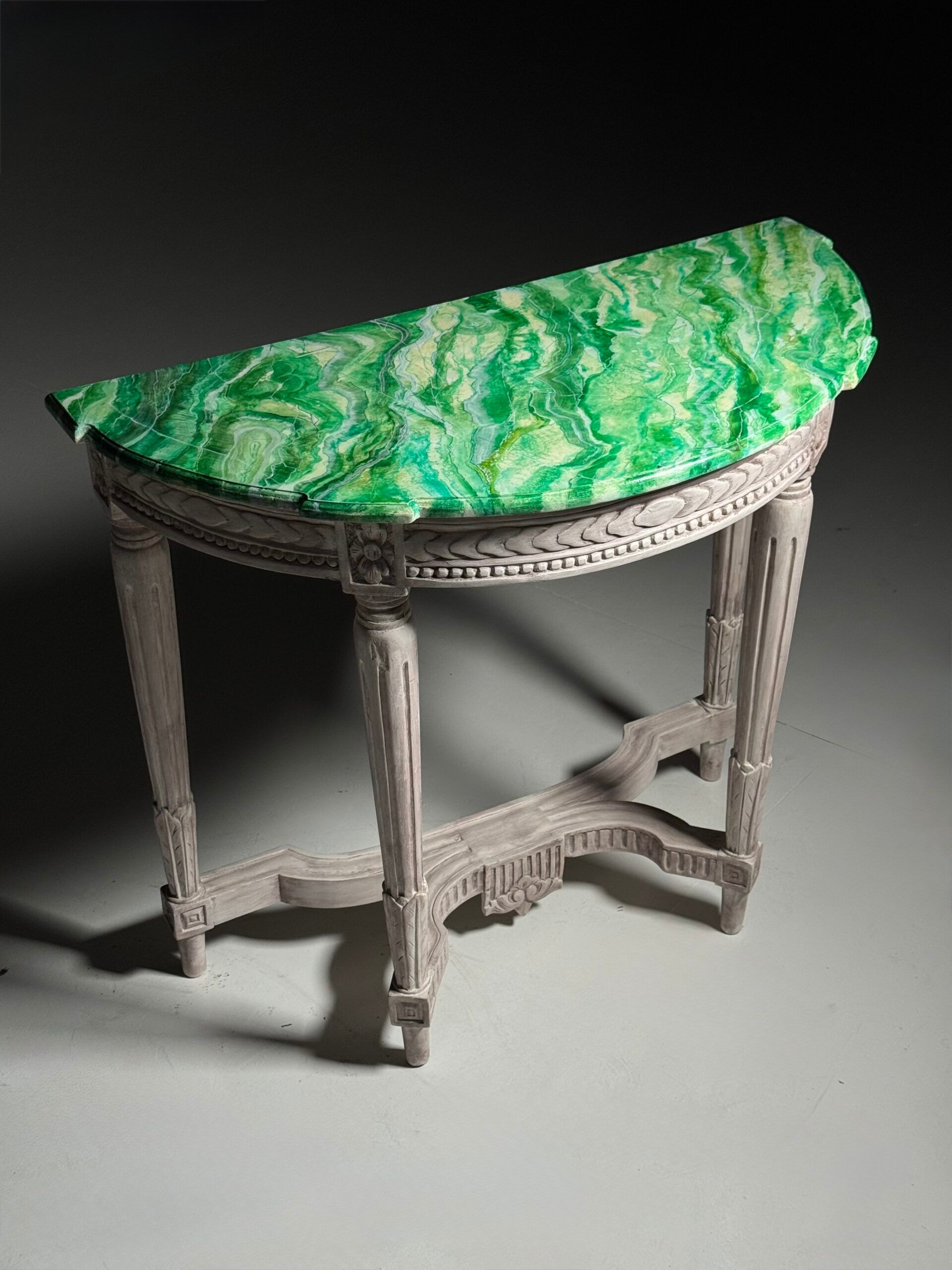 Set of 2 Louis Seize style side tables