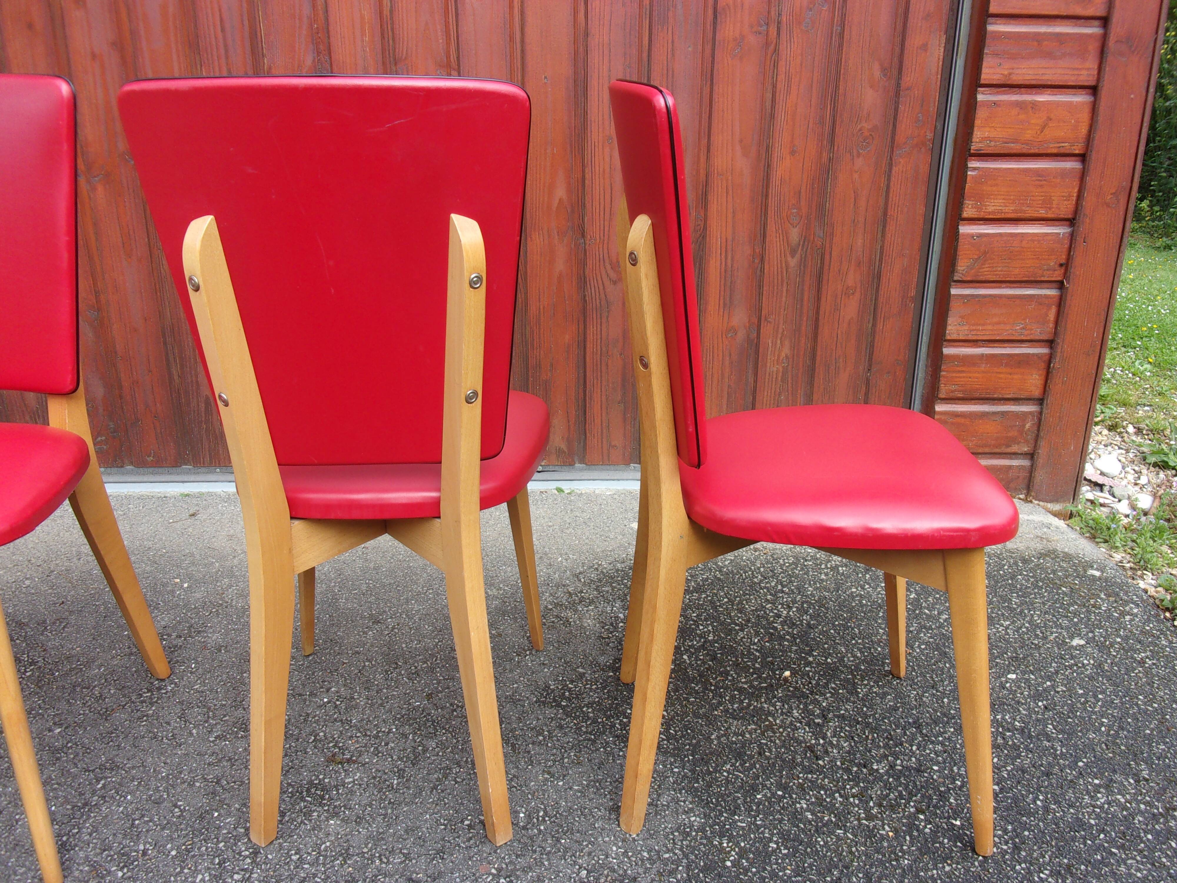 Set of 4 chairs Manucere 1972
