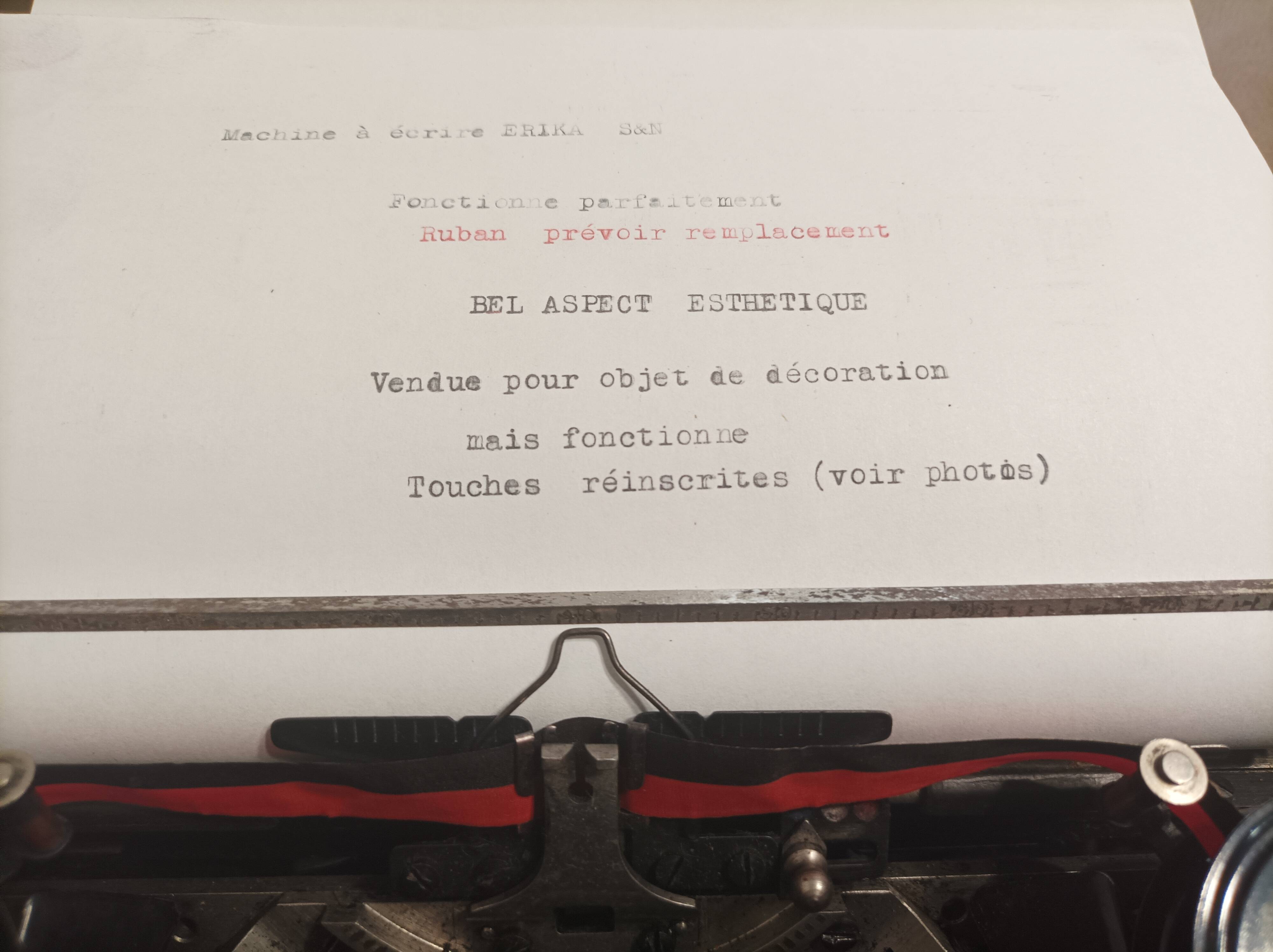 Typewriter “Naumann Erika S&N 1930s