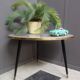 Triangle shape coffee table in grey 1960s