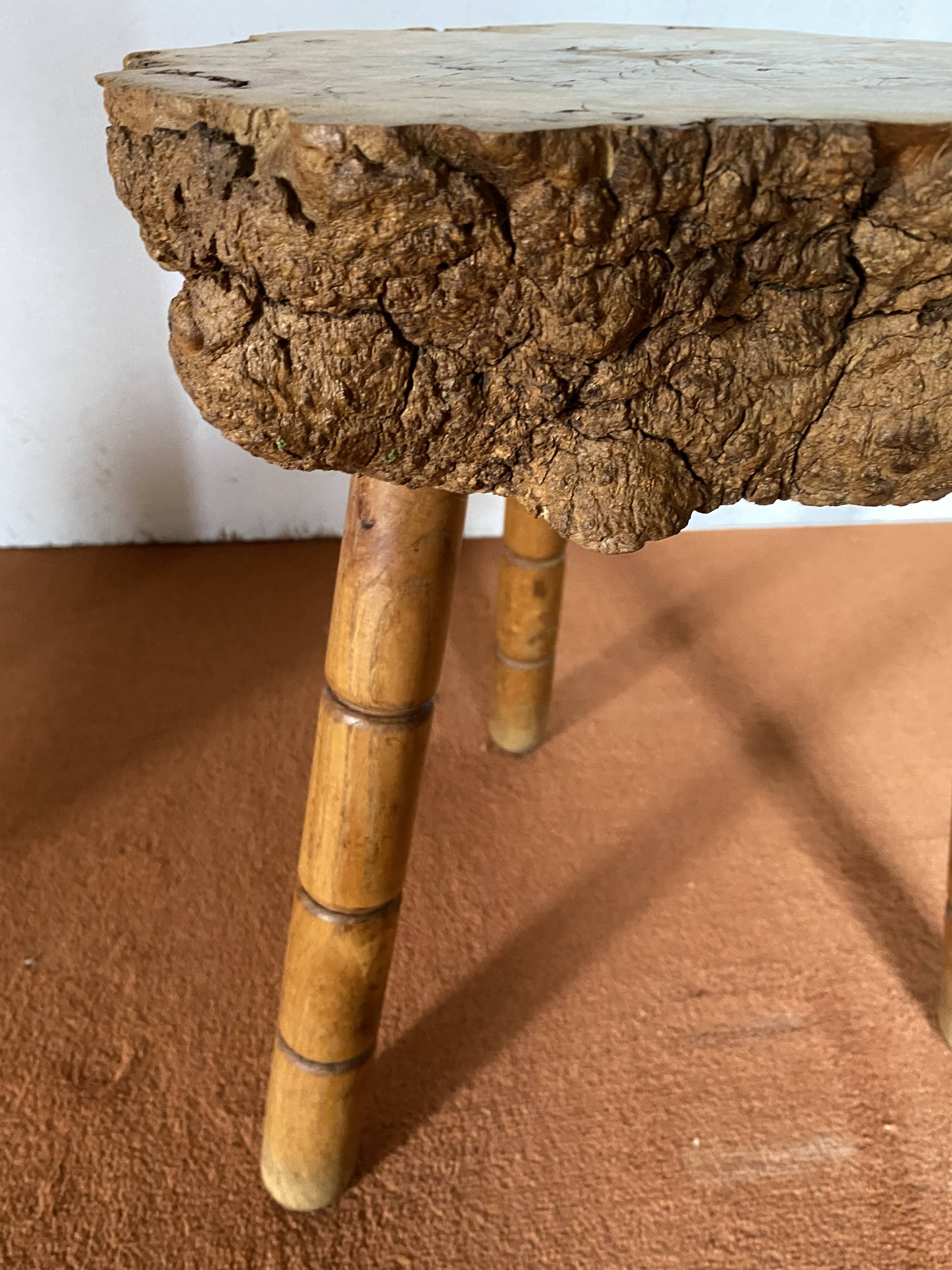 Brutalist tripod stool