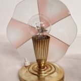 Paire des lampes de table en cristal, Espagne, années 1970
