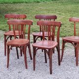 Set of 5 Stella bistro chairs from the 50s