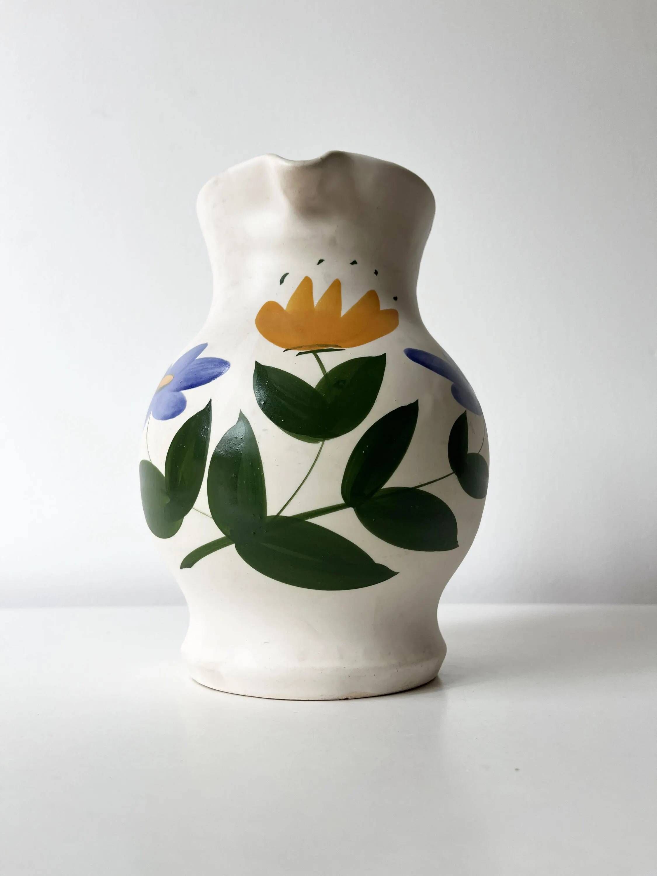 Ceramic carafe or jug 1960 Marais Pottery
