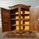 solid walnut wardrobe in Louis XV style