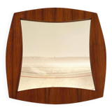 Miroir carré en palissandre par Campo & Graffi, Italie 1960