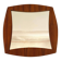 Midcentury Modern Rosewood Square Mirror, Campo & Graffi Italy, 1960