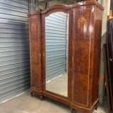 19th Century Marquetry Mirror Cabinet