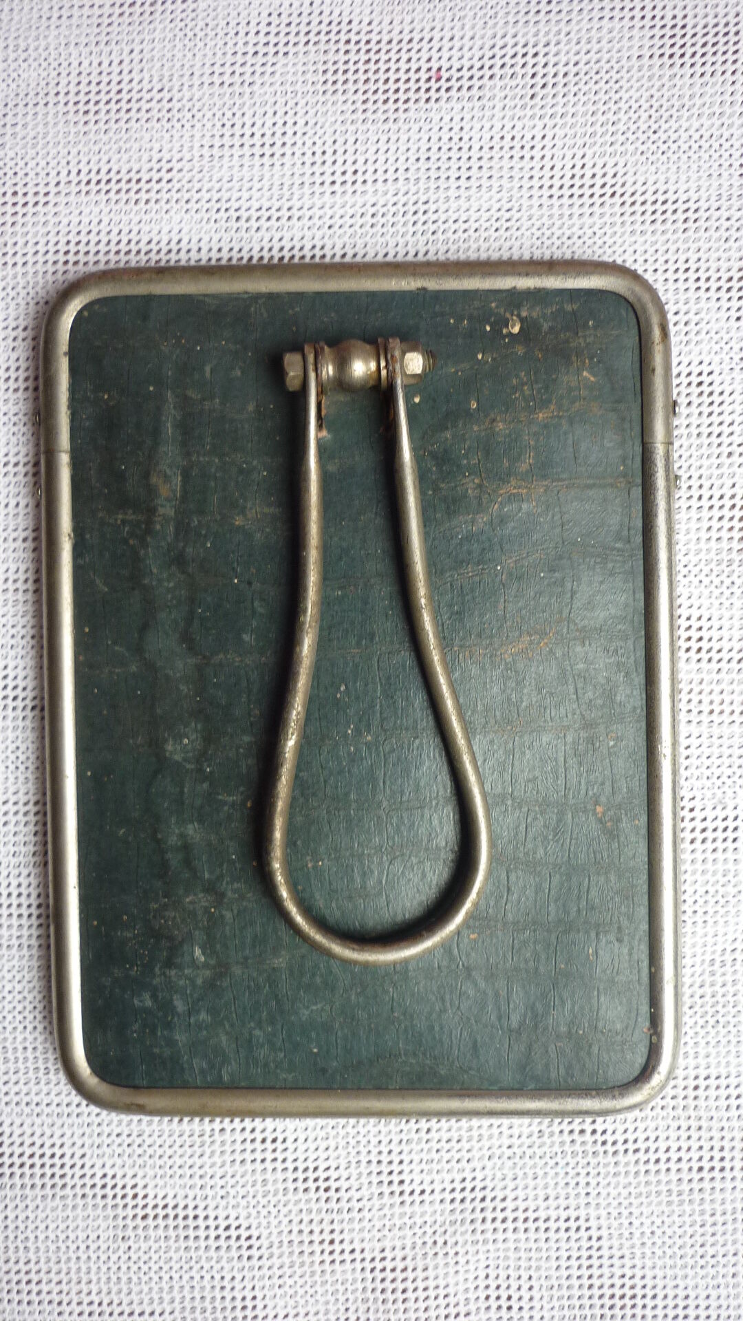 Authentique  miroir de barbier vintage 17x12cm