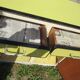 Yellow formica buffet