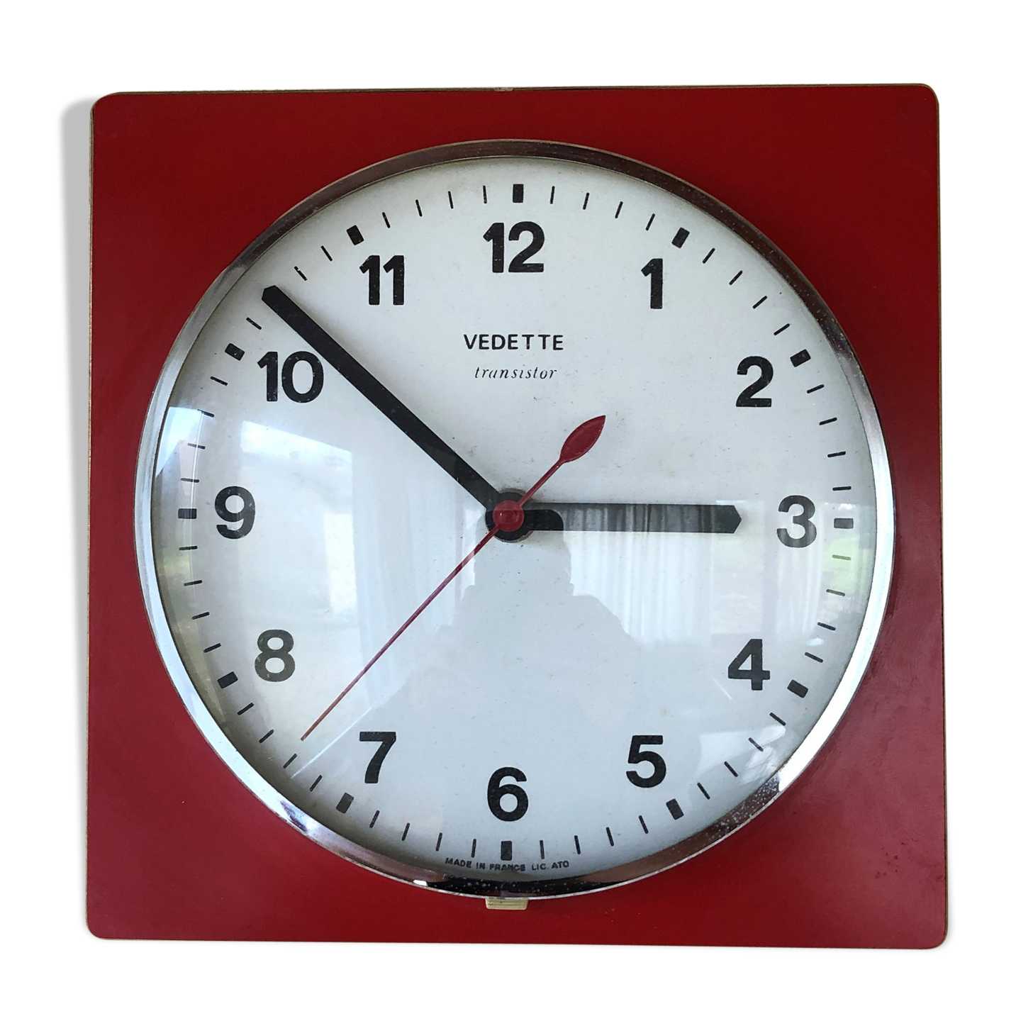 Vintage wall pendant Star formica red 60s