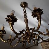 Bronze chandelier 8 branches