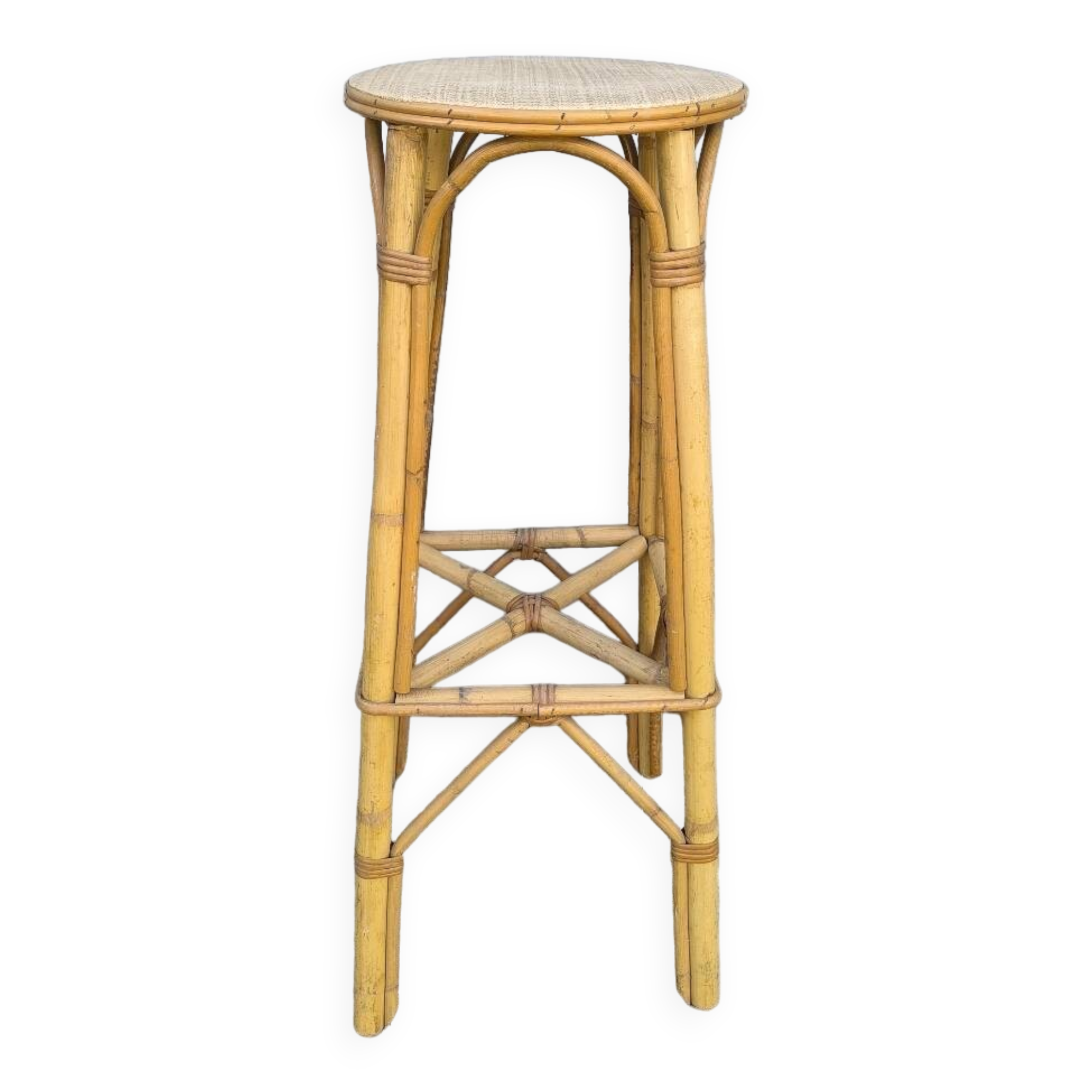 Rattan stool 1960