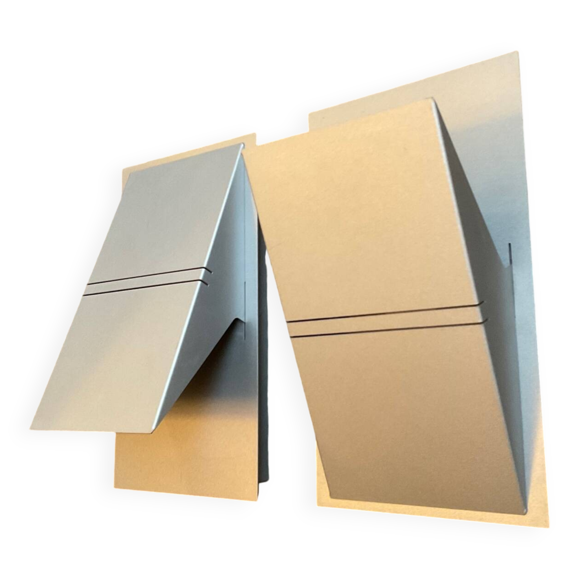 Pair of designer wall lights from the 80s-90s