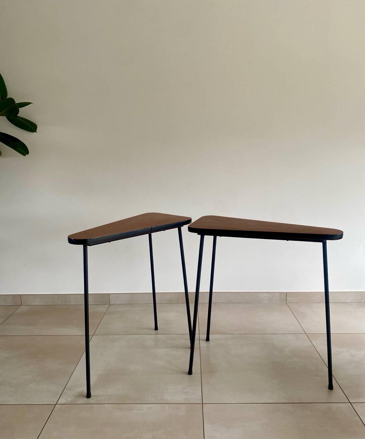 Pair of vintage high consoles