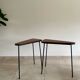 Paire de consoles hautes vintage