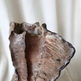 Jean Linard, the milestone, sculptural vase in stoneware, unique piece, in very good condition.