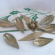 Ashtray "flower" 6 petals in vintage brass 70's