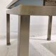 Mid-Century Modern Pair of Side Tables, Metal and Glass, Italy, 1970s