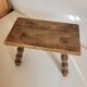 Rectangular wooden stool footrest