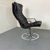 Chaise pivotante suédoise du milieu du siècle de Göte Möbler, années 1970