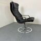 Chaise pivotante suédoise du milieu du siècle de Göte Möbler, années 1970
