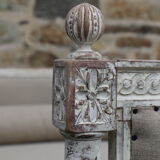 Daybed - Louis XVI style bench, reupholstered in linen
