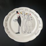 Wedding plate Jacques Charmoz