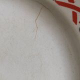 Old plate with geometric pattern Lunéville France