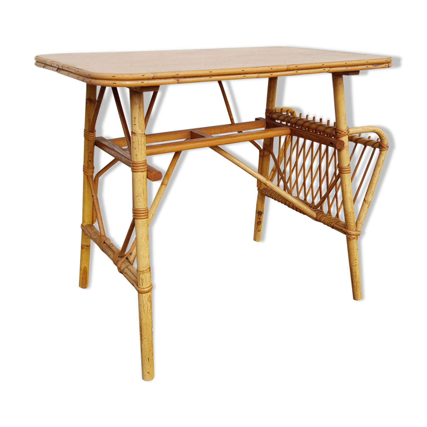 Children's rattan desk