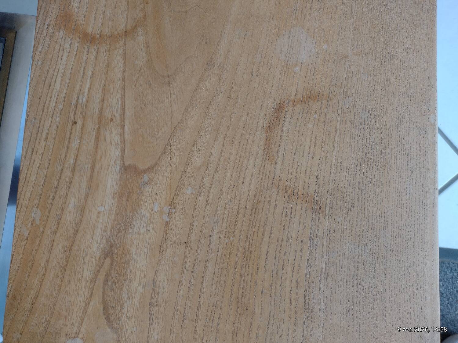 Vintage free-form solid wood table