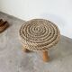 Tabouret corde et chêne Audoux Minet