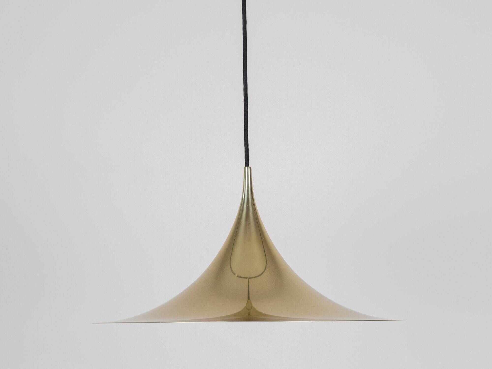 Vintage Semi Pendant Lamp by Fog & Mørup, 47 cm, Danish Mid-Century Design,