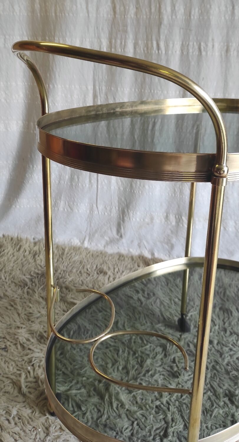 Solid brass trolley / bar service - 60s/70s