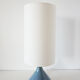 Vintage blue sandstone lamp 1960