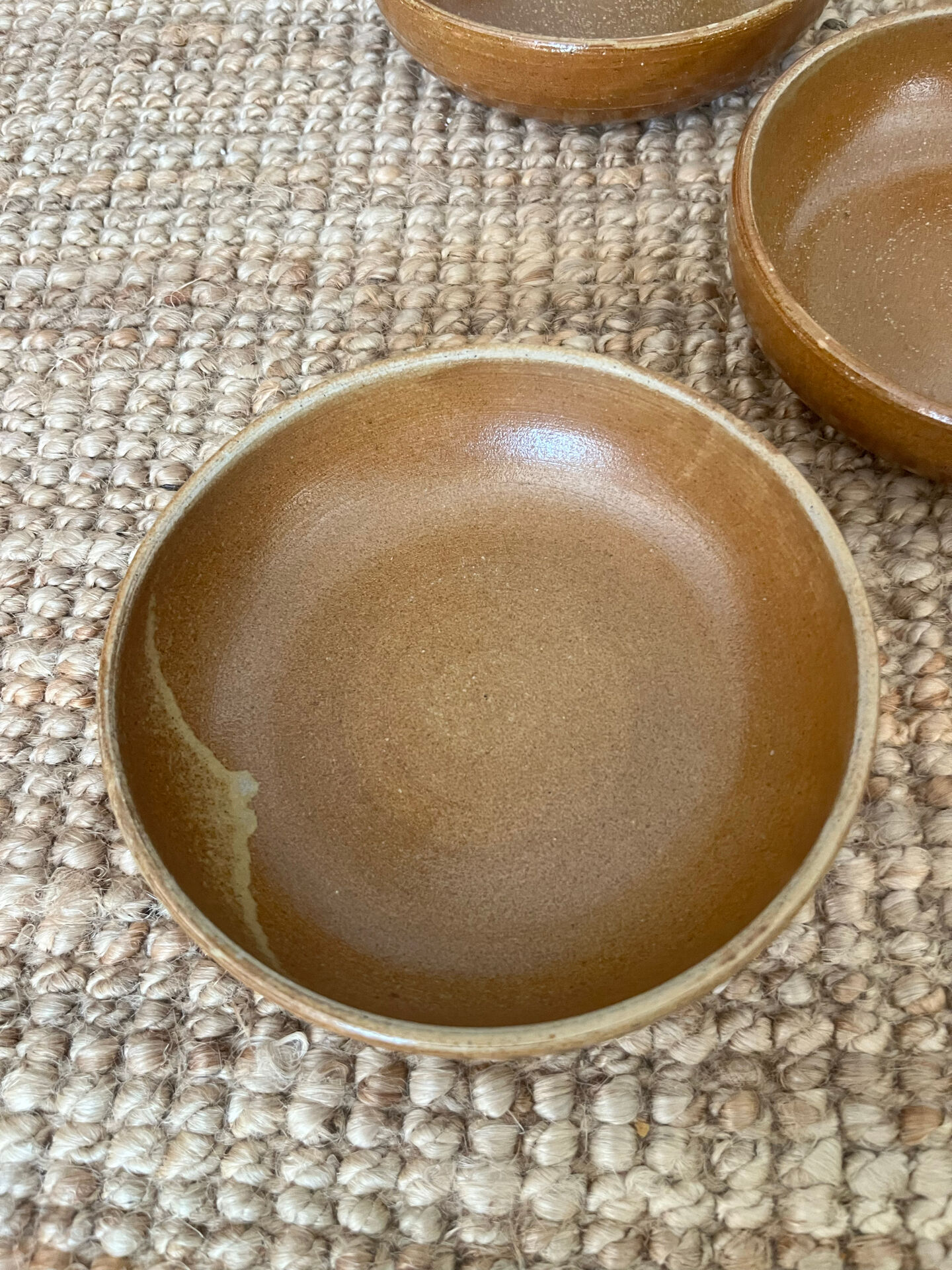 5 deep plates in stoneware
