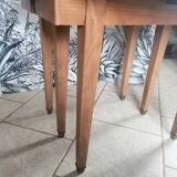 Six-legged round cherry table