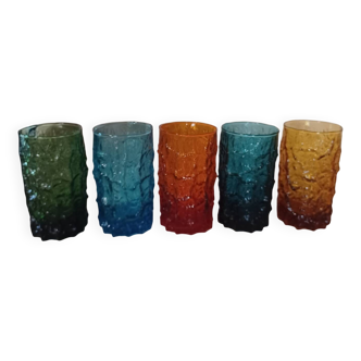 Vintage Geoffrey Baxton Long Drink Glasses
