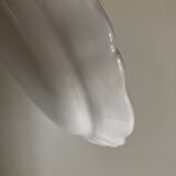 Moustiers white monastery centerpiece dish with numbered gadroons